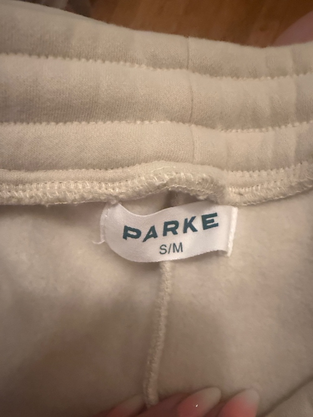 PARKE cream Joggers Brand New W/O bag Size S/M